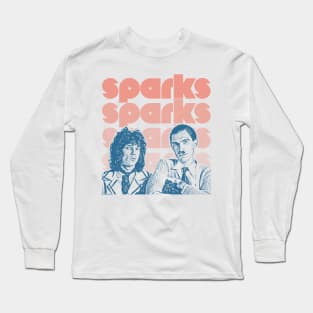 Sparks /// Vintage Style Retro Aesthetic Design Long Sleeve T-Shirt